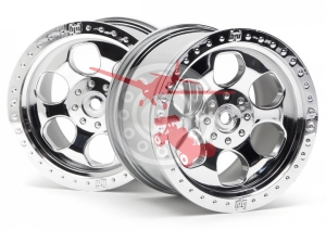 Джанти 6 спици хром 83х56мм 14mm Hex 2 бр. (HPI 3117)