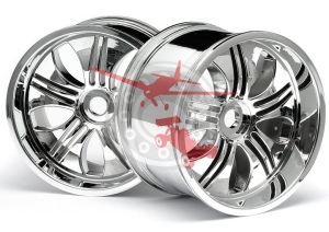 Tremor Wheel Chrome 115x70mm 17mm Hex 2 Pcs. (HPI 3252)