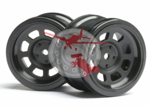 Vintage Stock Car Wheel 31mm Black 6mm offset 2 Pcs. (HPI 3858)
