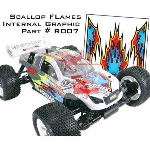 Лепенки за купе Scallop Flames (XR007)