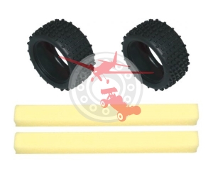 Tire "Monster Block" with Foam 2 Pcs. (LRP 112514)