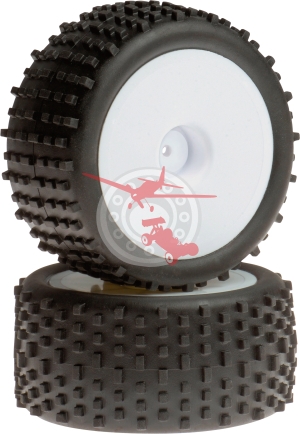 Pre-Glued Tires "Monster Block" 2 Pcs. (LRP 112550)