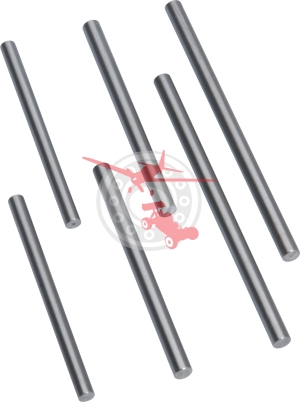 Hinge Pin Set Titanium 6 Pcs. (LRP 132628)